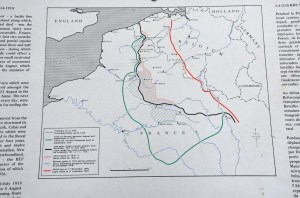 Map of the Somme campaign