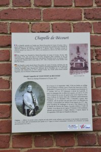 Information about Becourt Chapel